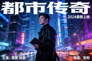 最新电影《都市传奇》海报 - 现代都市夜景与主角